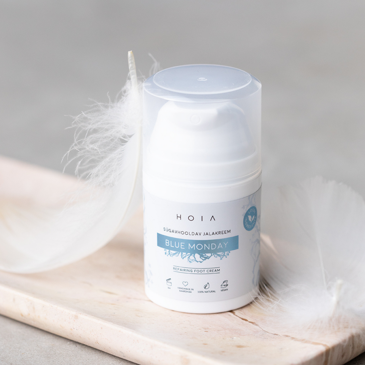 Snel intrekkende voetcrème van 50 ml met duizendblad calendula en sheaboter