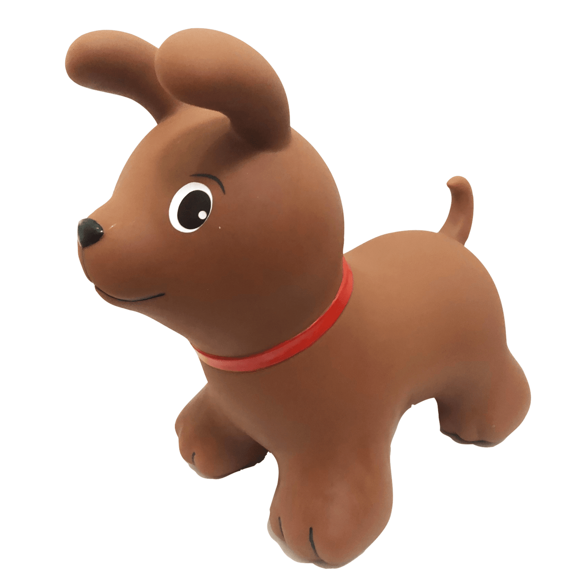 Gerardo's Toys My First JUMPY bruine hond springdier voor kinderen vanaf 12 maanden met zithoogte van 25 cm
