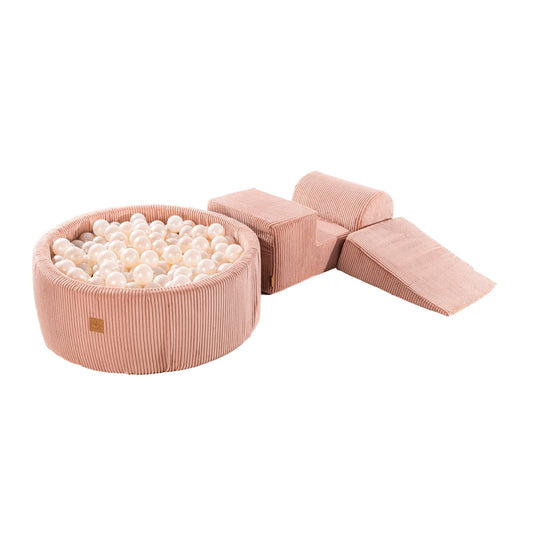 MeowBaby® Spielset mit Bällebad - Pink & White Pearl