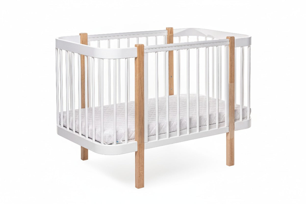 Baby Crib ELIN - Natural/White