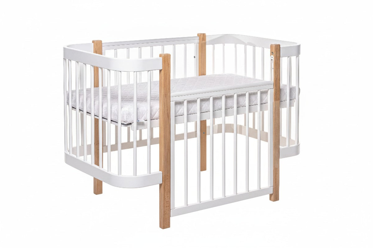 Baby Crib ELIN - Natural/White