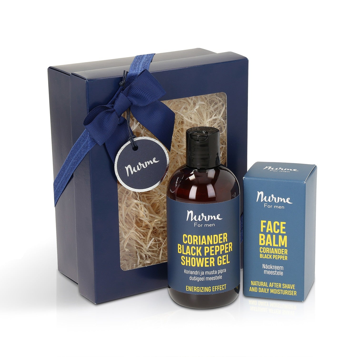 Nurme – Geschenkset Duschgel und Gesichtsbalsam für Männer – natürlich – PetitDame