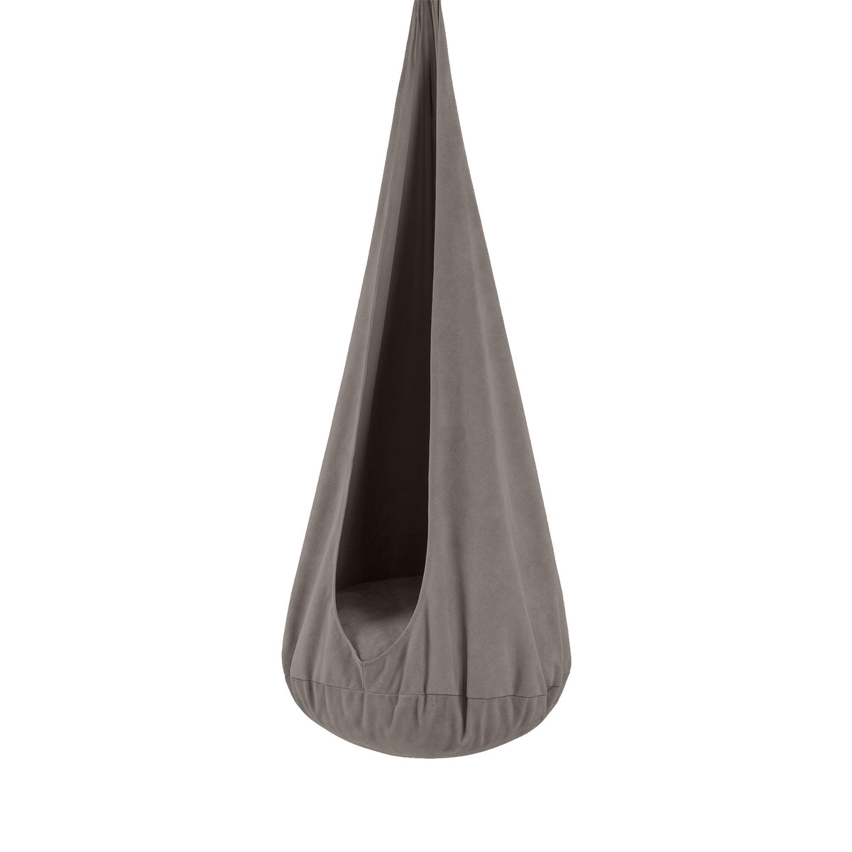 Bees & Blooms Cocoon Swing kinder hangstoel in Graphite Shadow corduroy met rond zitkussen