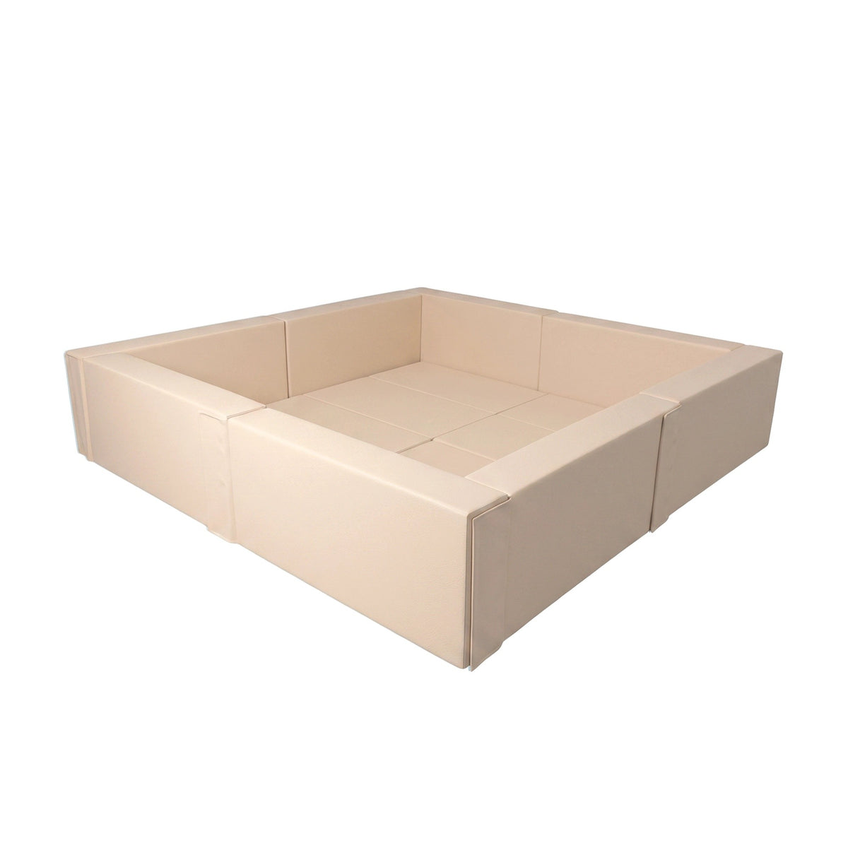 IGLU Large Square beige soft play ballenbak 240 x 240 x 50 cm met zachte wanden en gevoerde bodem