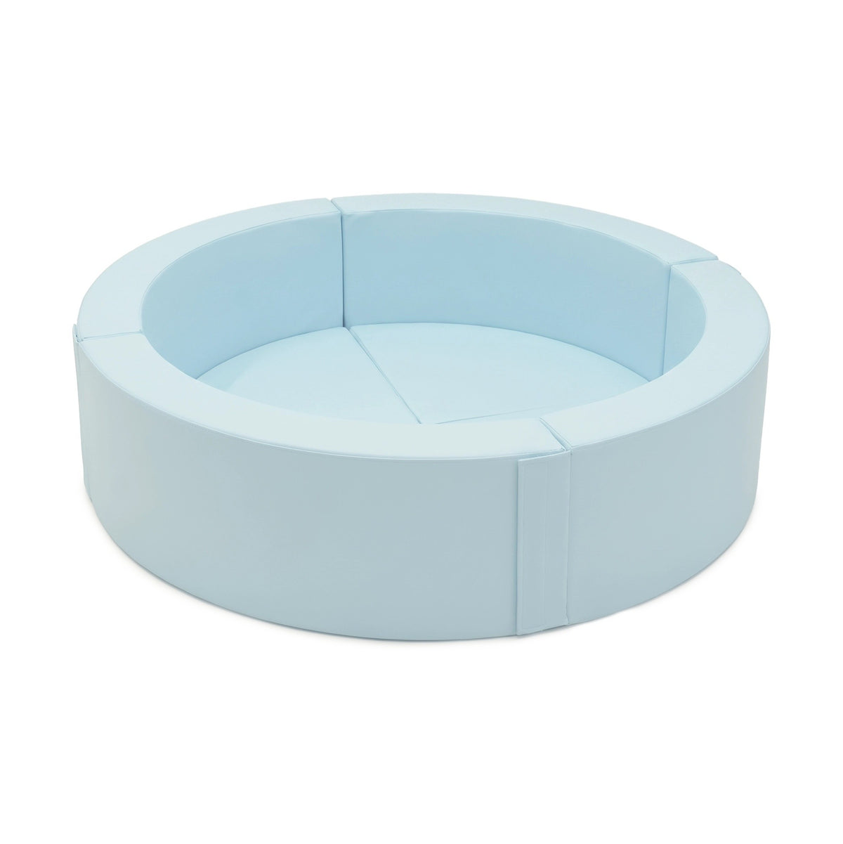 IGLU Round Soft Play ronde ballenbak Baby Blue 158 x 40 cm met zachte wanden en gevoerde bodem