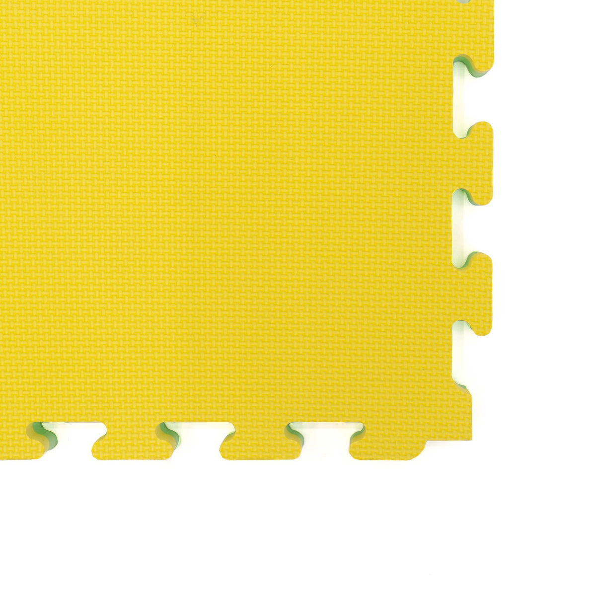 Large Foam Puzzle Mats - Spring Green / Yellow