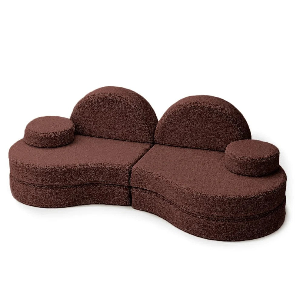 MeowBaby Coccolo speelbank Bearly bruin met 6 modulaire teddy elementen voor kinderen