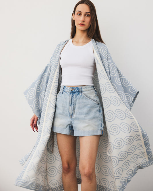 Bamboo Kimono for Women - Blue