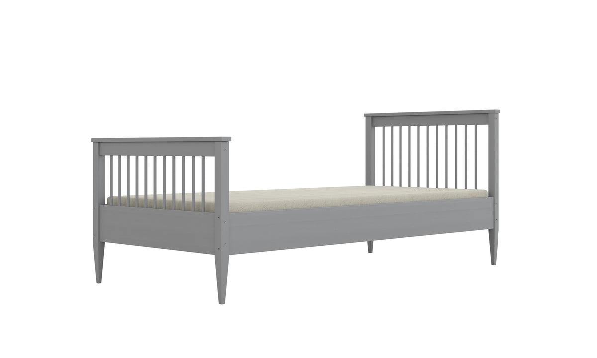 EMILIA kinderbed van massief grenenhout met minimalistisch bedframe en berkenhouten lattenbodem
