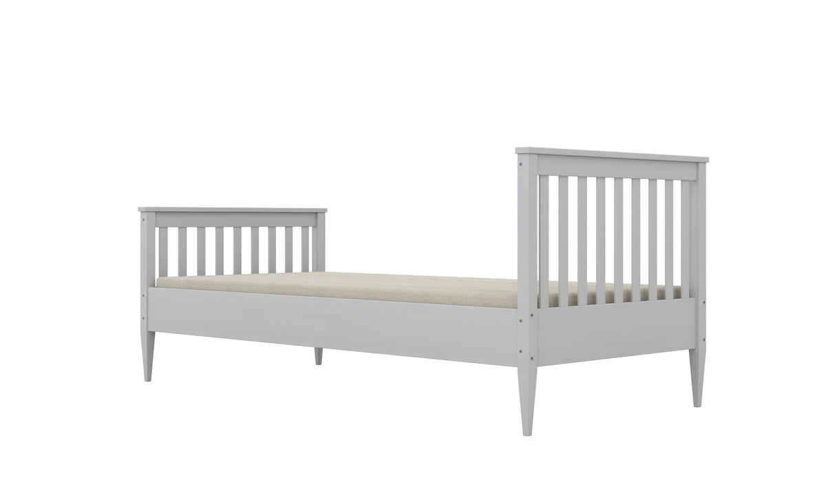 EMILIA kinderbed van massief grenenhout met minimalistisch bedframe en berkenhouten lattenbodem