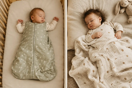 Slaapzak versus babydeken: wat slaapt veiliger?
