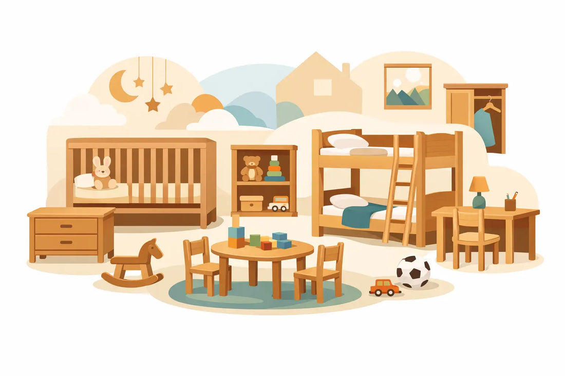 Gids voor houten kindermeubels voor elke kamer