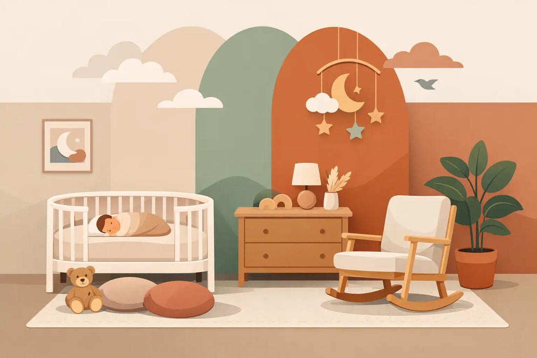 Babykamer kleuren combineren voor meer rust
