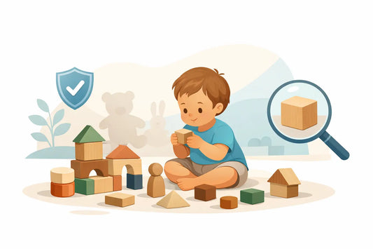 Zijn houten blokken veilig voor jonge kinderen?
