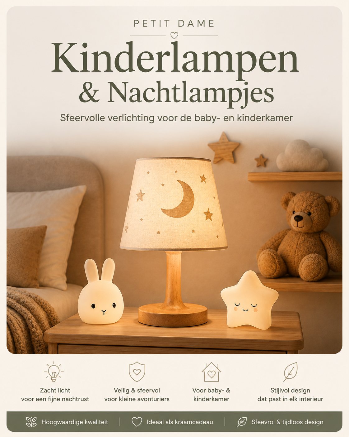 Duurzame nachtlampjes en lampen voor kinderen