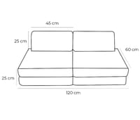 MeowBaby® Modulaire Kindersofa – Tangle Bubblegum Pink