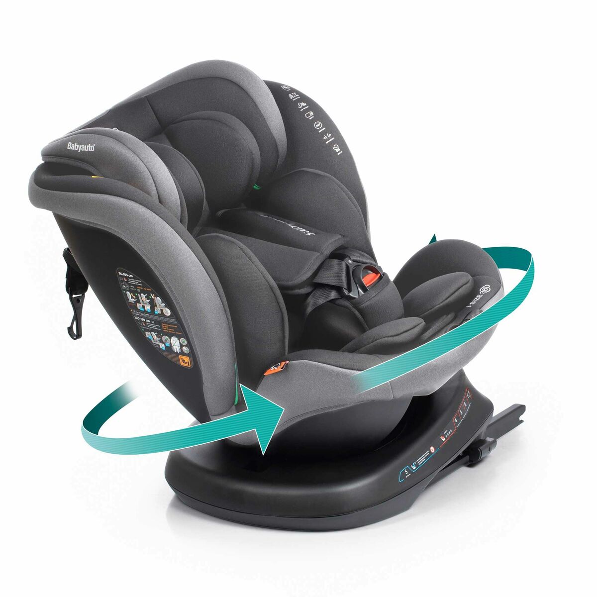 Babyauto Autostoeltje Babyauto Rodia Grijs 0 (De 0 A 10 Kilos) I (9 - 18 Kg) Ii (15-25 Kg) Iii (22 - 36 Kg) Kinderen Ece R129/04