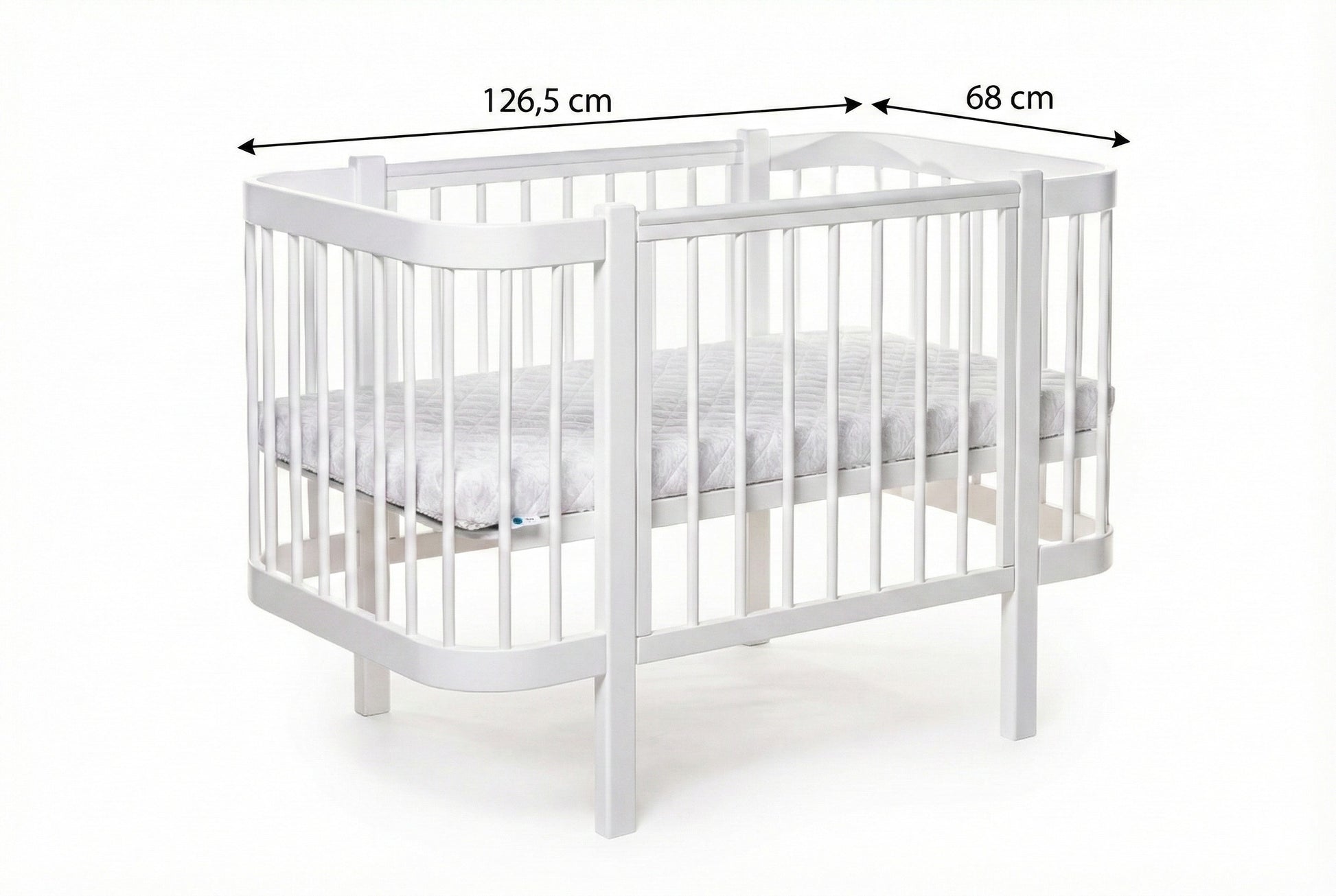 Baby Crib ELIN - White