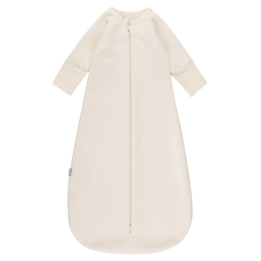 Witte babyslaapzak 1.0 TOG met lange mouwen voor baby's en peuters van 6 tot 24 maanden
