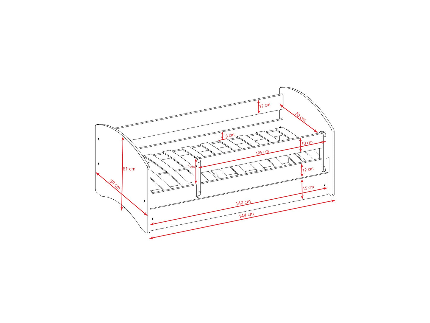 Babydreams Children’s Bed – Raccoon