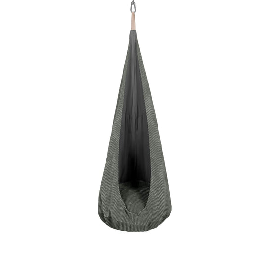 MeowBaby Cocoon Swing Aesthetic Khaki met zachte corduroy bekleding en rond zitkussen