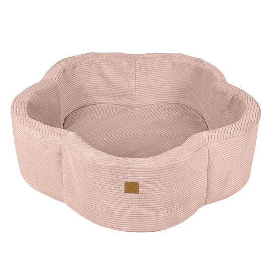MeowBaby Flower ballenbak in Aesthetic Pink met bloemvormig design voor kinderen, geschikt voor sensorisch spel en fantasierijk spelen