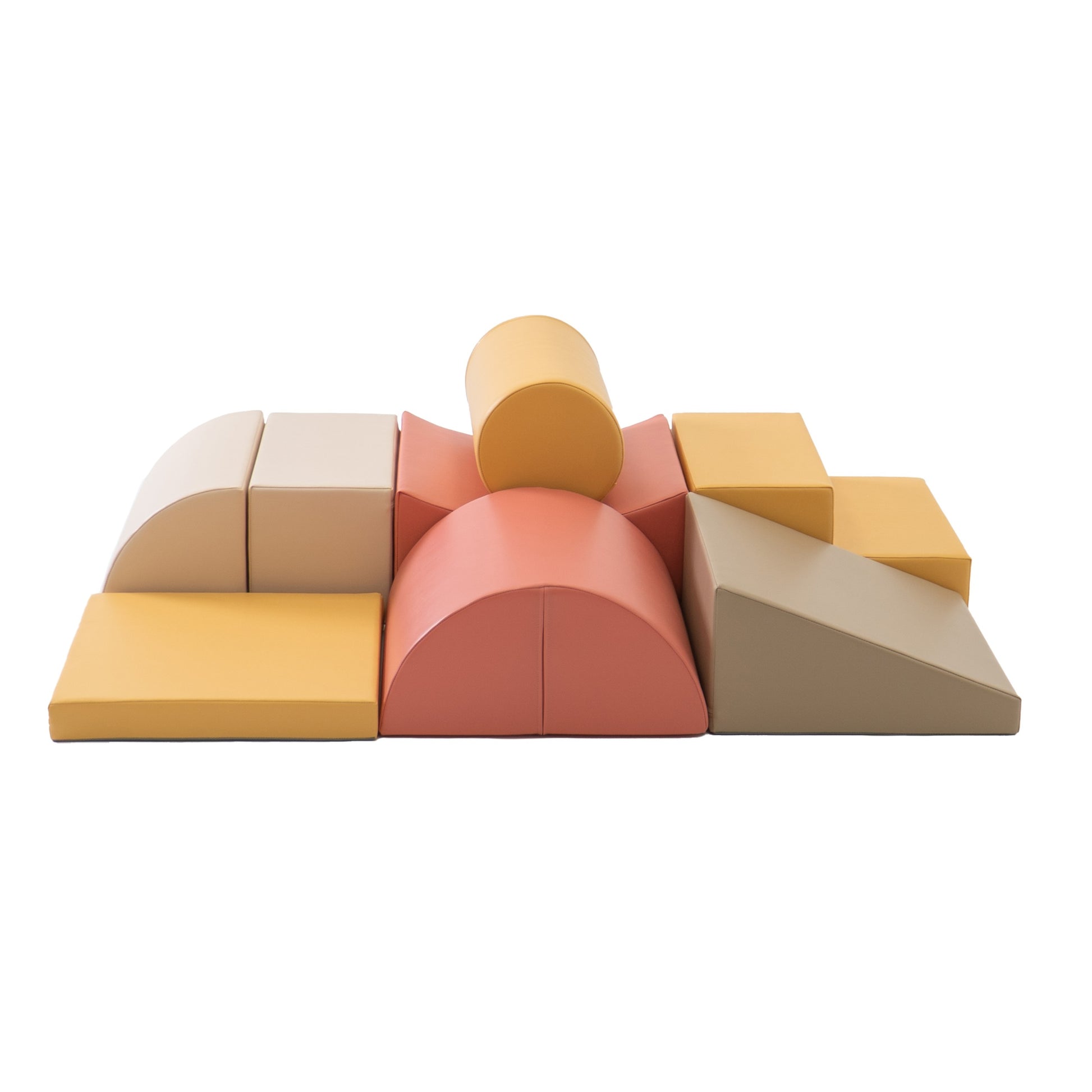 IGLU Soft Play 8 Foam Block Set Pastel Pink Adventurer zachte klim- en speelset met 8 foam speelblokken voor kinderen