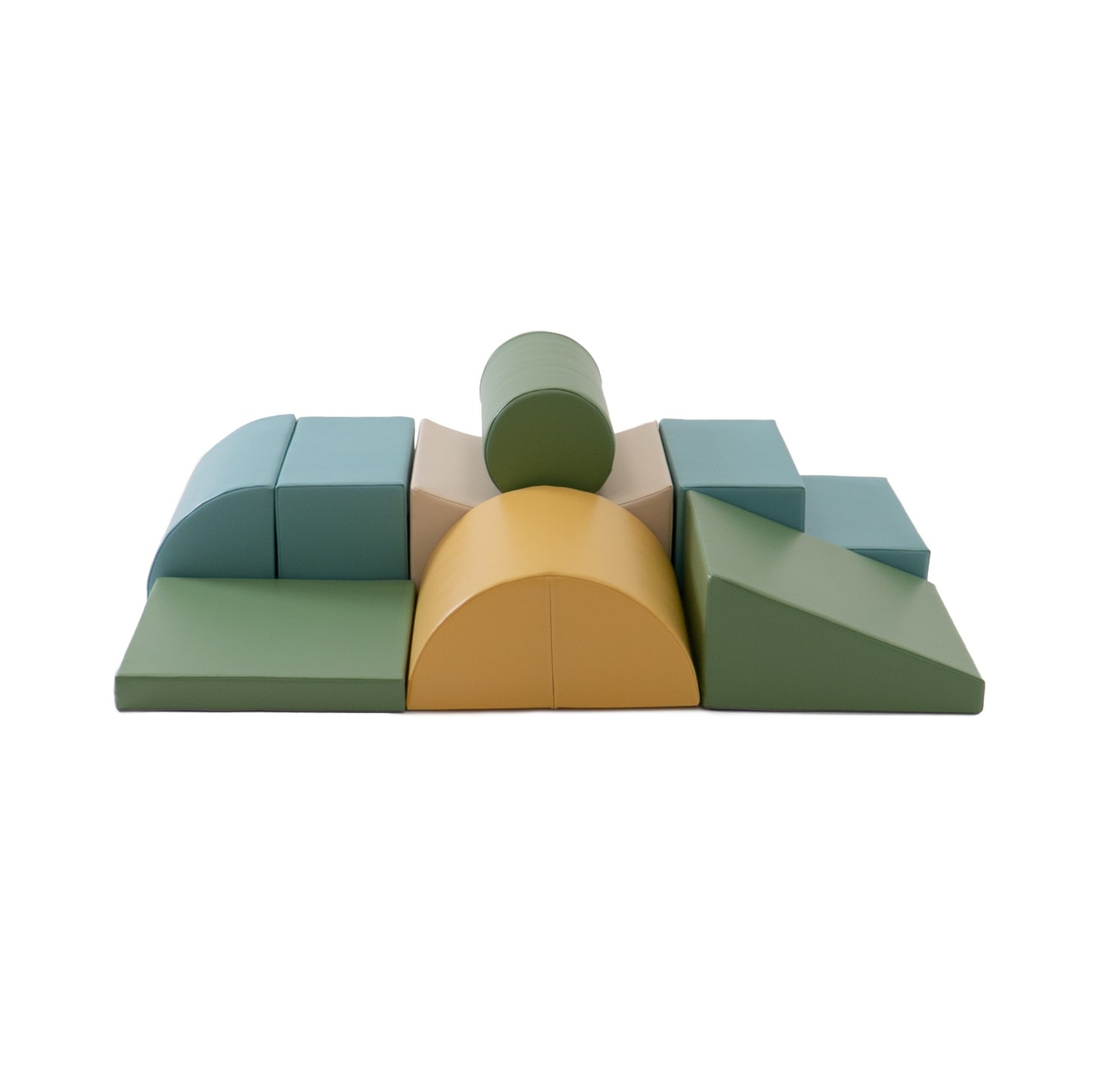 IGLU Soft Play 8 Foam Block Set Pastel Turquoise Adventurer zachte klim- en speelset met 8 foam speelblokken