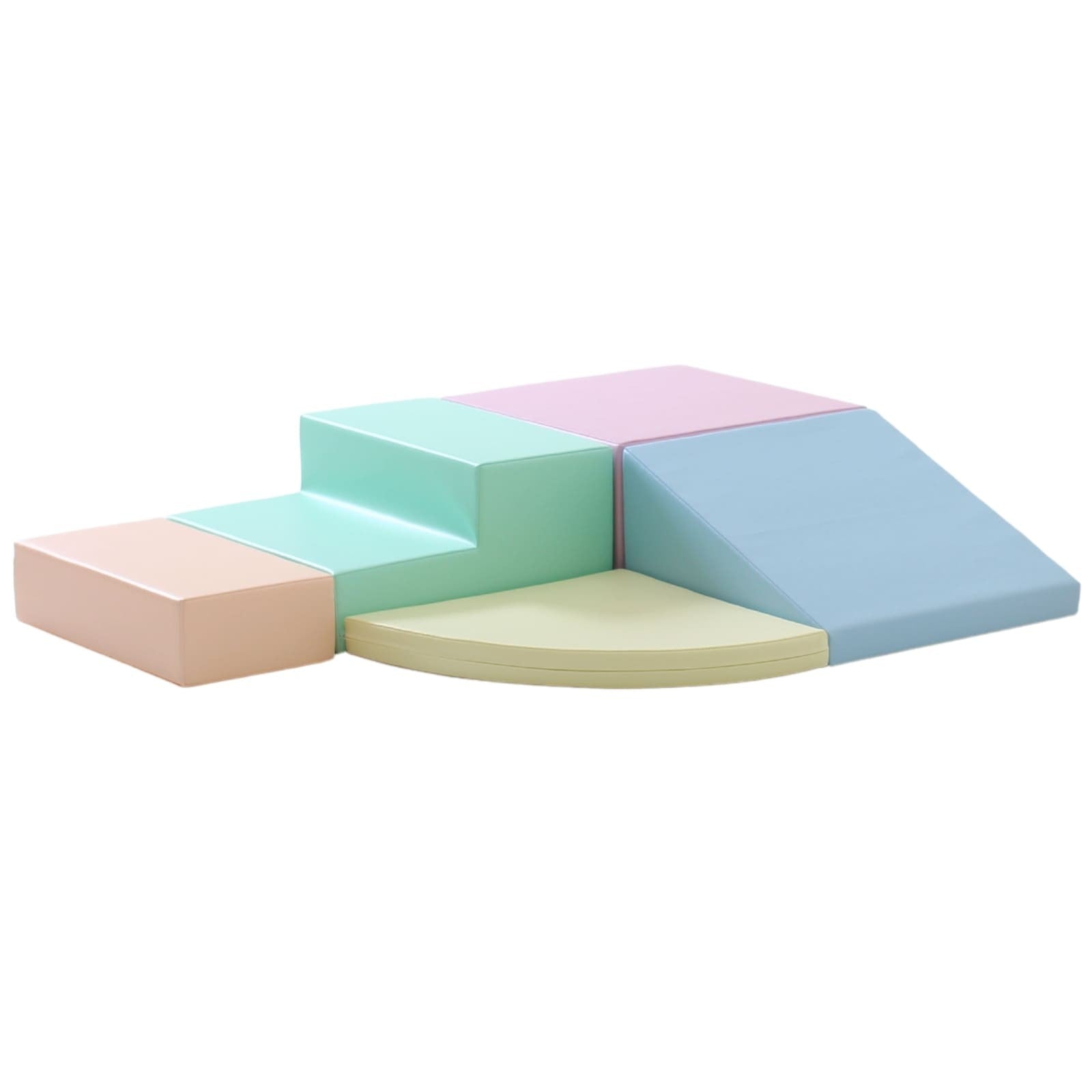 IGLU Soft Play 5 Foam Block Set Light Pastel Corner Climber zachte foam klim- en speelset voor kinderen