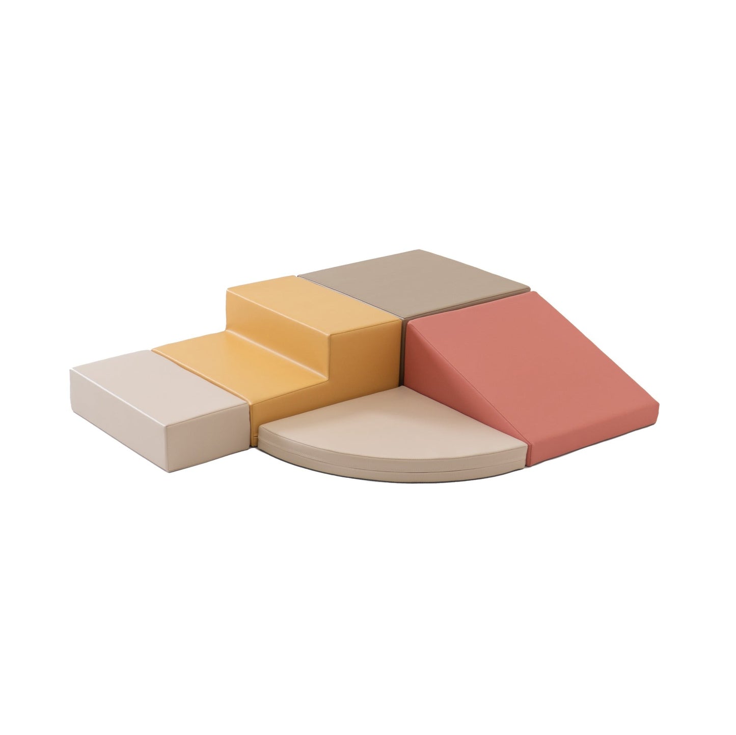 IGLU Soft Play 5 Foam Block Set Pastel Pink Corner Climber zachte foam klim- en speelset voor kinderen