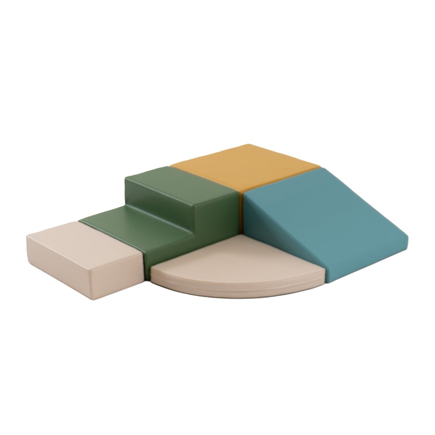 IGLU Soft Play 5 Foam Block Set Pastel Turquoise Corner Climber zachte foam klim- en speelset voor kinderen