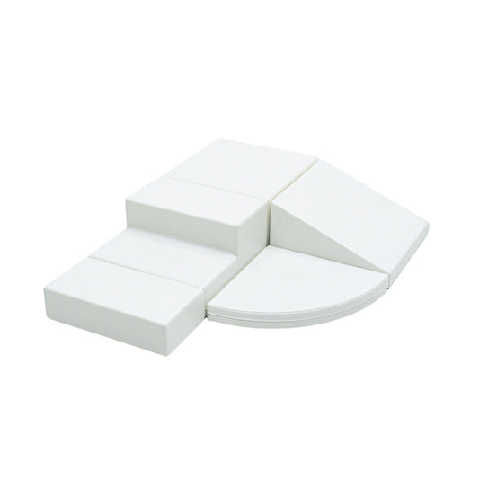 IGLU Soft Play 5 Foam Block Set White Corner Climber zachte klim- en speelset met foam speelblokken