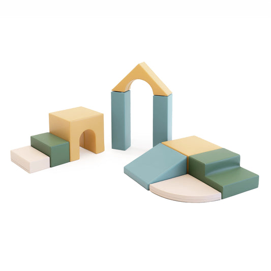 IGLU Soft Play 10 Foam Block Set Pastel Sea Creativity zachte klim- en speelset met foam speelblokken