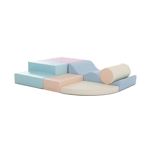IGLU Soft Play 6 Foam Block Set Light Pastel Explorer zachte klim- en speelset met 6 foam speelblokken