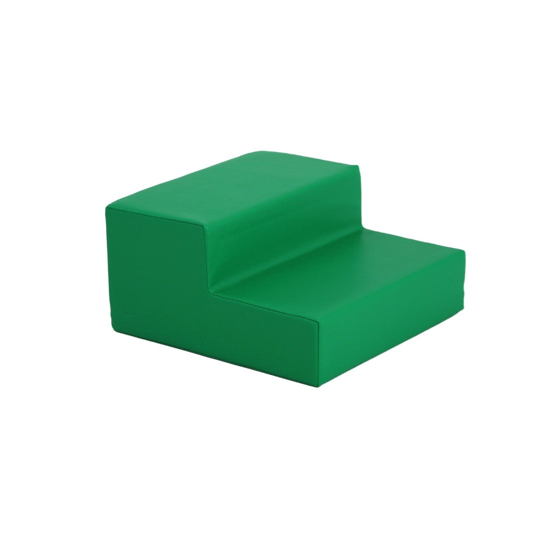IGLU Mini Steps Soft Play Block Green van 40 x 40 x 20 cm met trapvormige zachte treden