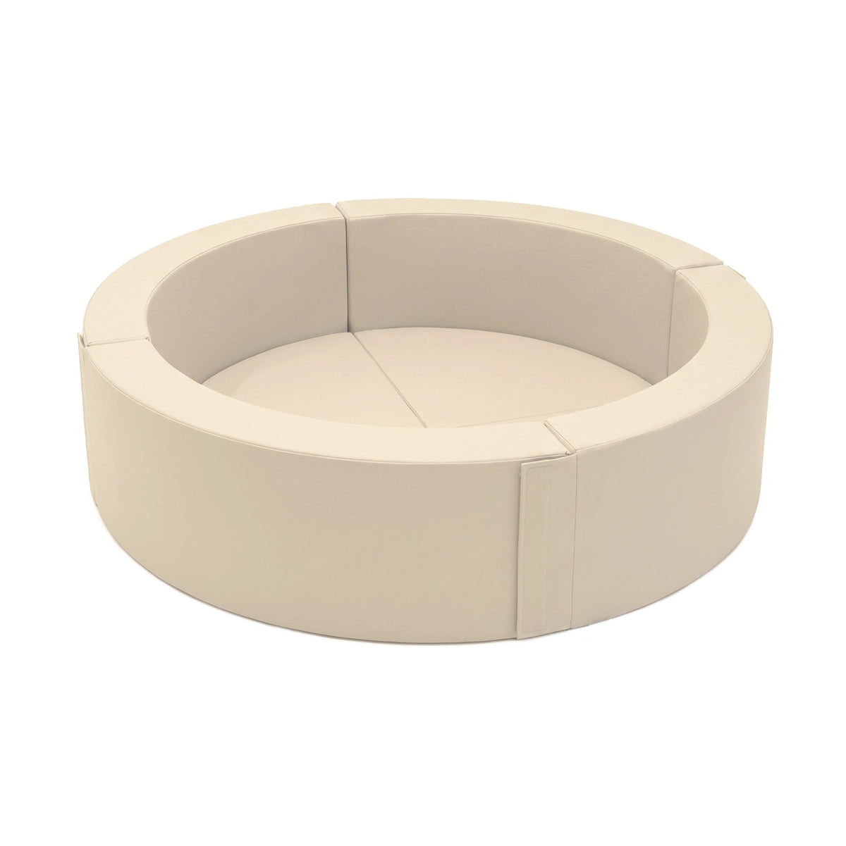 IGLU Round Soft Play ronde ballenbak Beige 158 x 40 cm met zachte wanden en gevoerde bodem