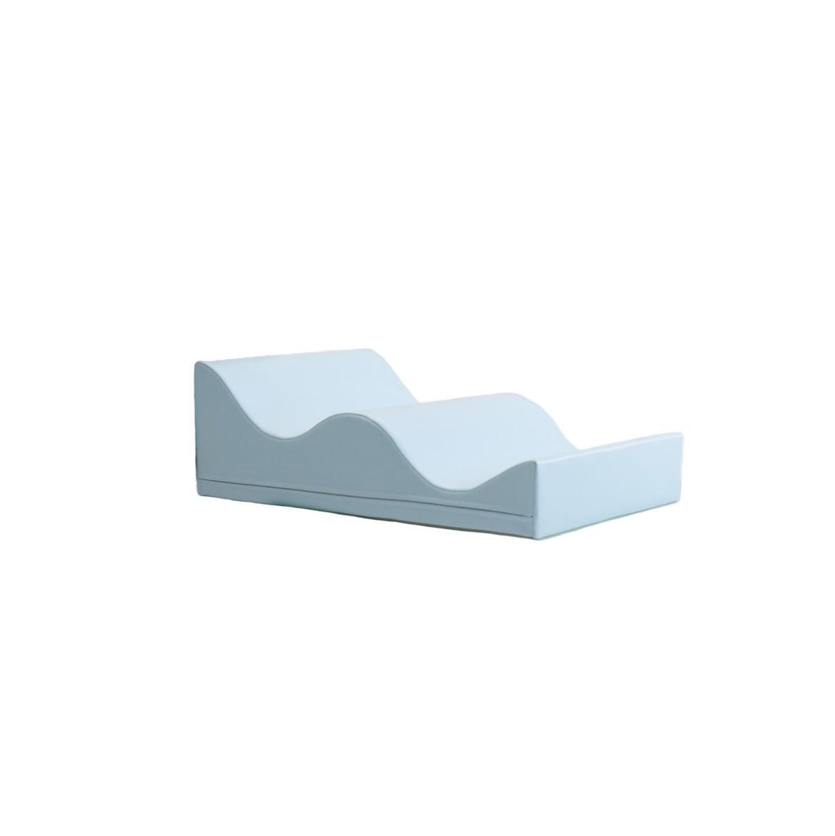 IGLU Wave Soft Play Block Baby Blue van 60 x 40 x 20 cm met zacht golfvormig oppervlak voor kruipen en bewegen