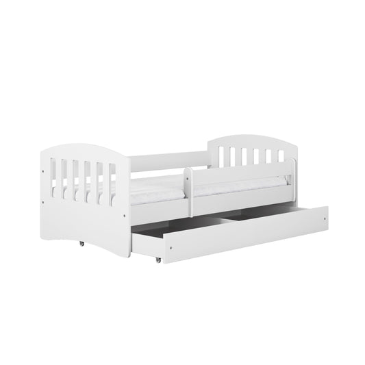 Kocot Kids Classic kinderbed wit met uitschuifbare opberglade
