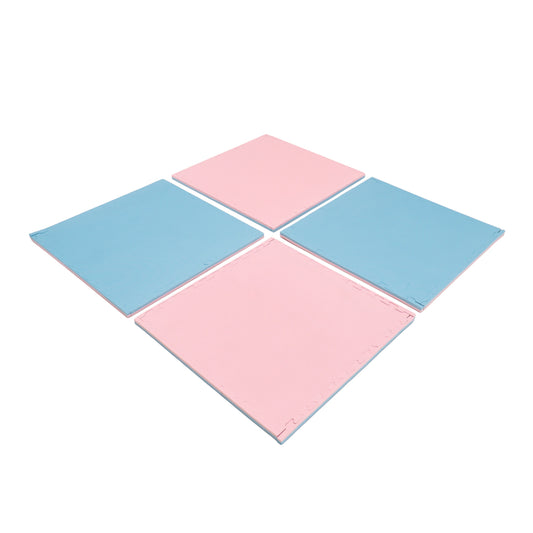 IGLU grote foam puzzelmat Baby Pink Baby Blue zachte EVA speelmat 180 x 180 cm voor kinderen