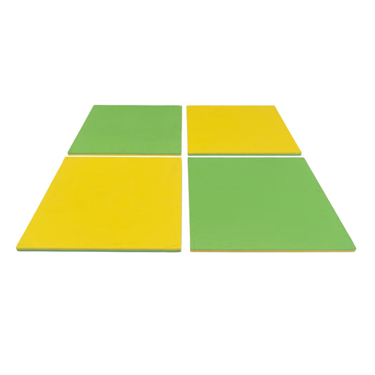 IGLU grote foam puzzelmat Spring Green Yellow zachte EVA speelmat 180 x 180 cm voor kinderen
