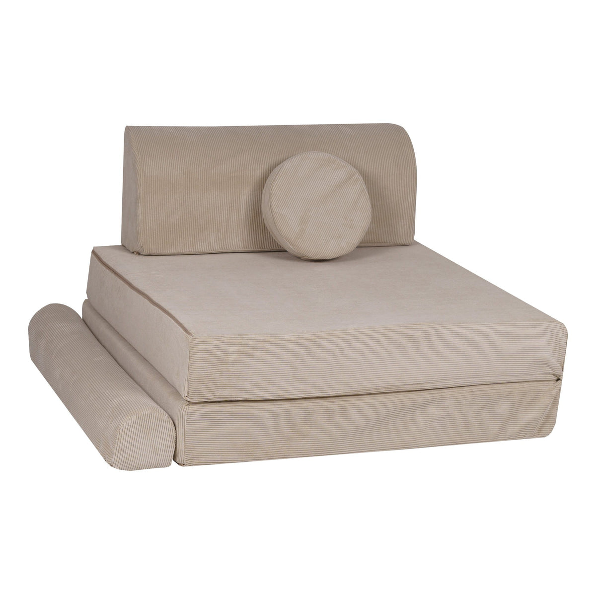 MeowBaby® Large Slimcord Premium Sofa - Taupe