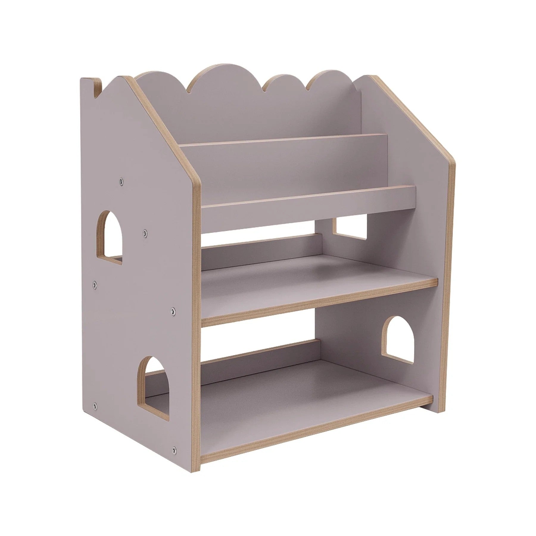 MeowBaby Montessori MDF House Bookcase - Grey