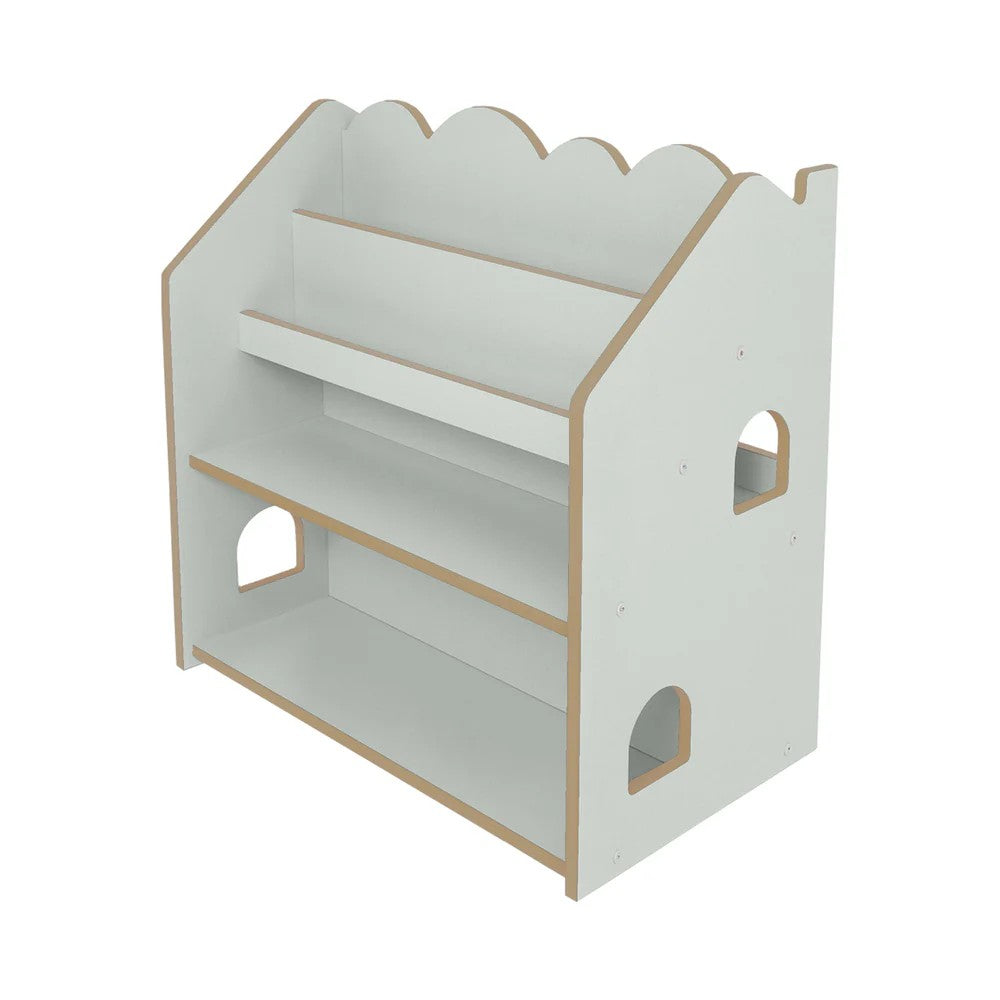 MeowBaby Montessori MDF House Bookcase - Mint
