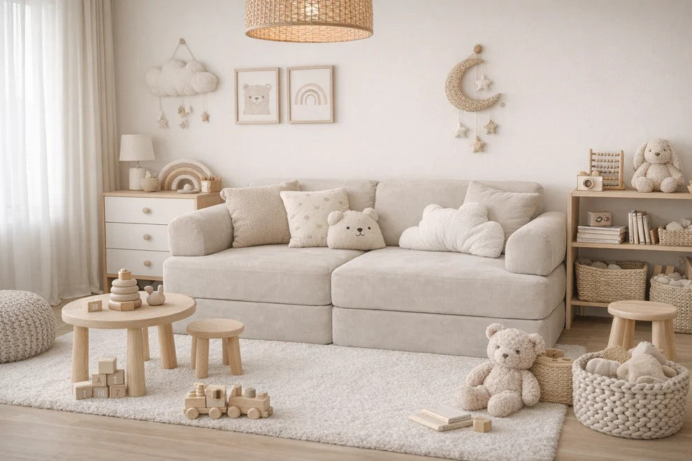 Modular Play Sofa for Children - Gray