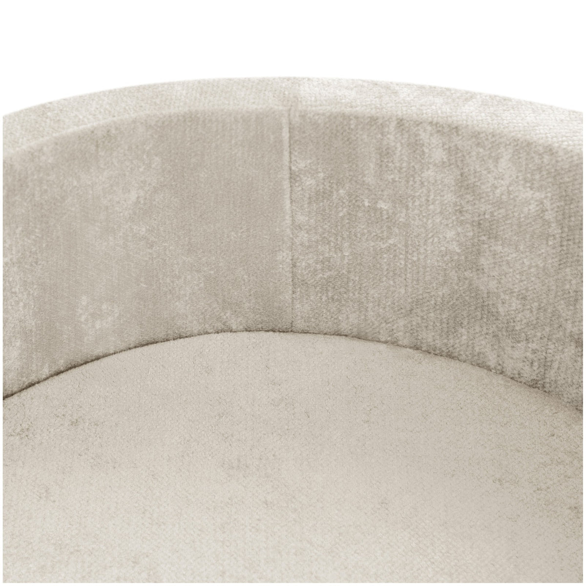 Plush Nest Round Chenille Ball Pool, 90 × 30 cm — Beige, 200 Pearl and Gold Balls, photo 9