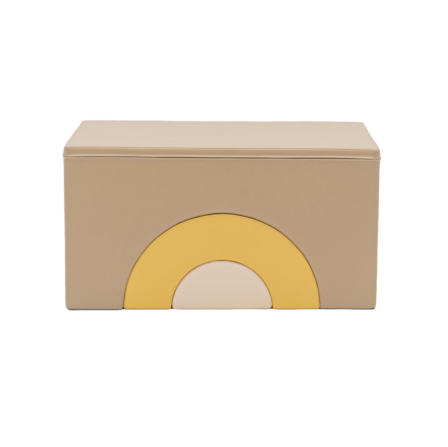 IGLU Rainbow Bridge Soft Play Set Beige Honey zachte balans- en klimset met foam speelblokken