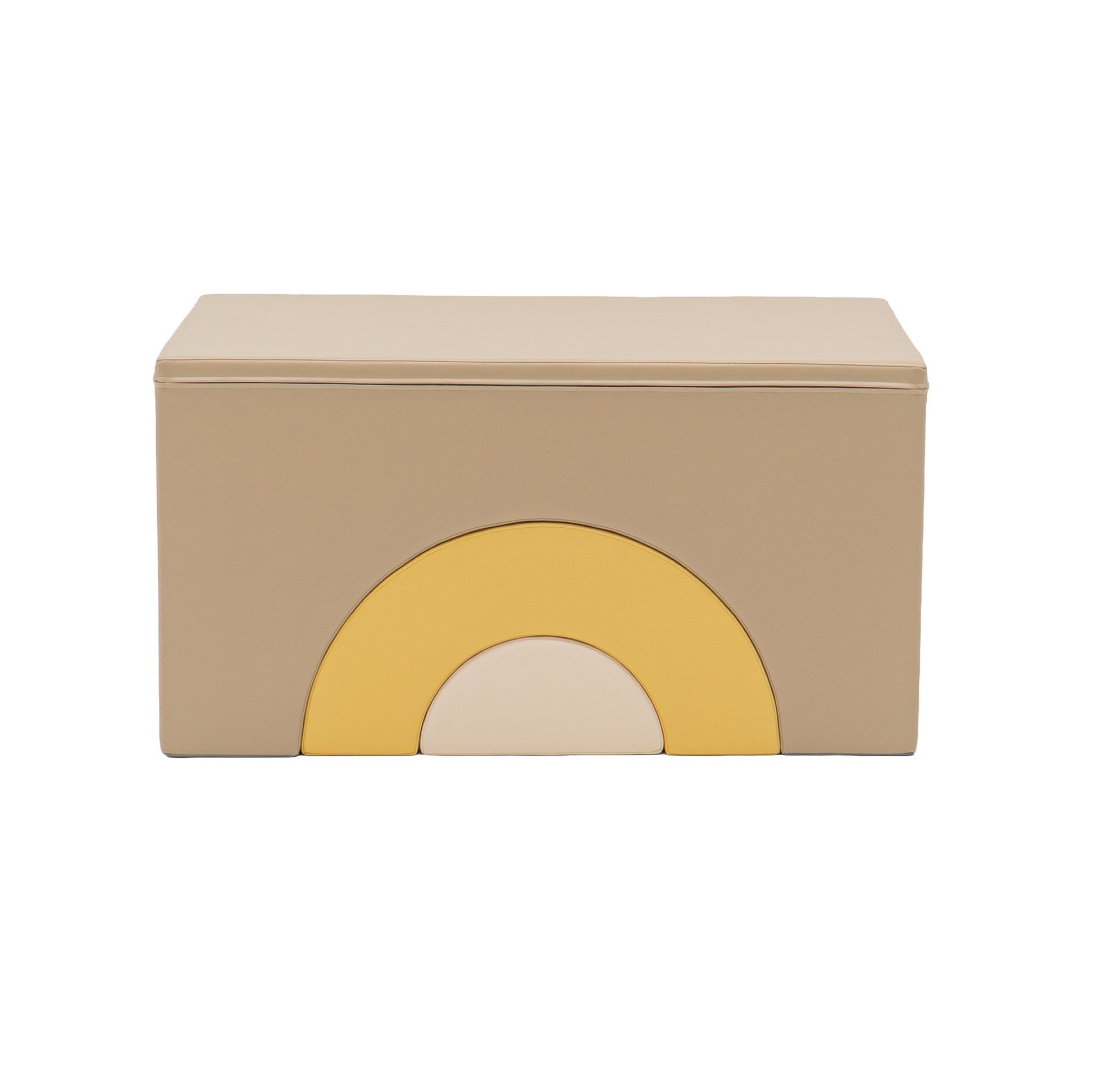 IGLU Rainbow Bridge Soft Play Set Beige Honey zachte balans- en klimset met foam speelblokken