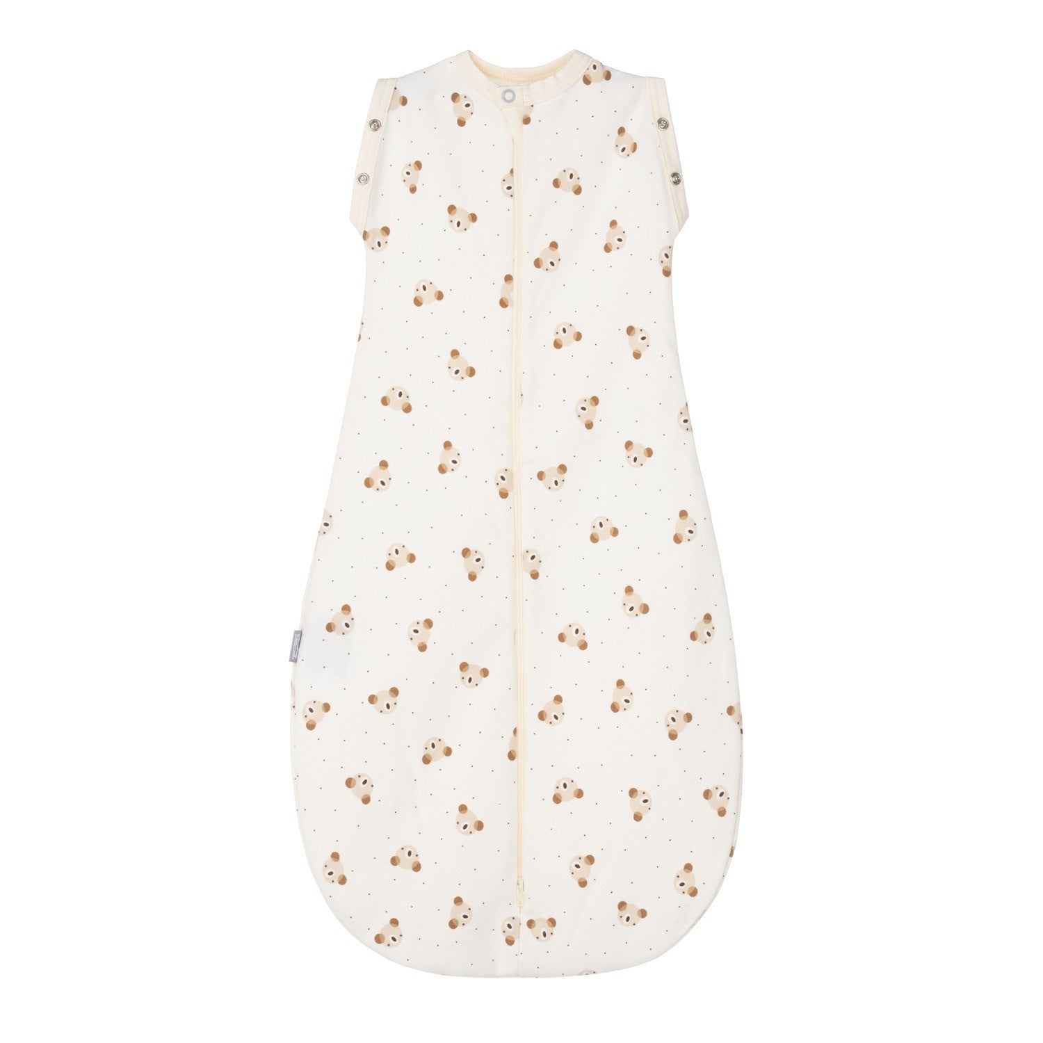 Beige witte 2-in-1 inbakerslaapzak 0.5 TOG voor baby's van 0 tot 6 maanden