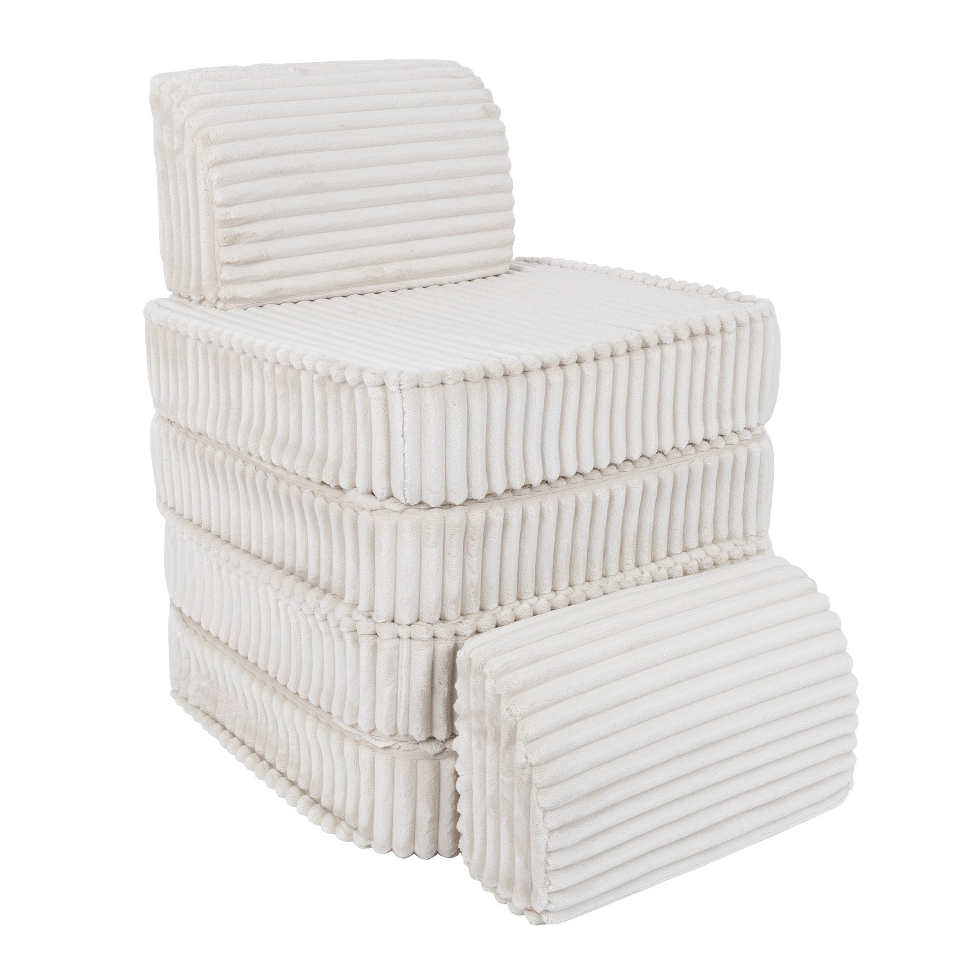 Small Modular Sofa for Kids - Churros White