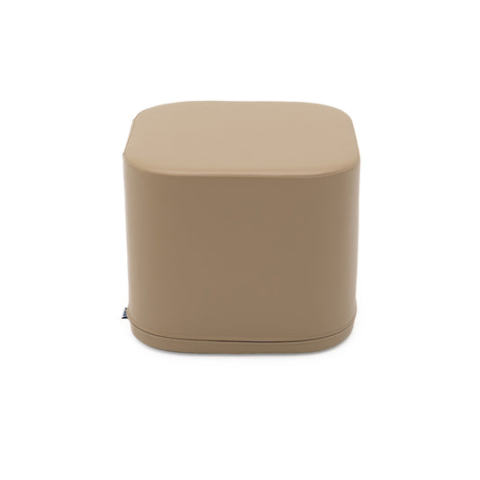 IGLU Small Play Pouf Cube beige compacte zachte speelpoef en zitkubus voor kinderen